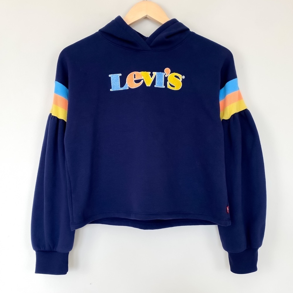Levi's Big Girls Full-Sleeve High-Rise Fleece Hoodie